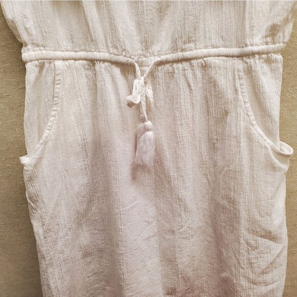 Talbots 100% Cotton White Eyelet Off Shoulder Gauze Summer Dress in Size M - Picture 9 of 10